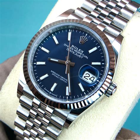 rolex datejust blue dial